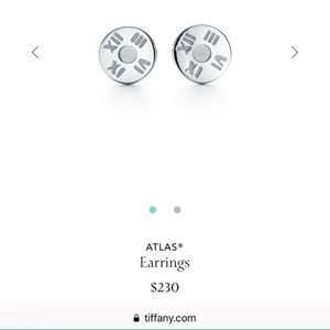 Tiffany & Co Atlas stud earrings